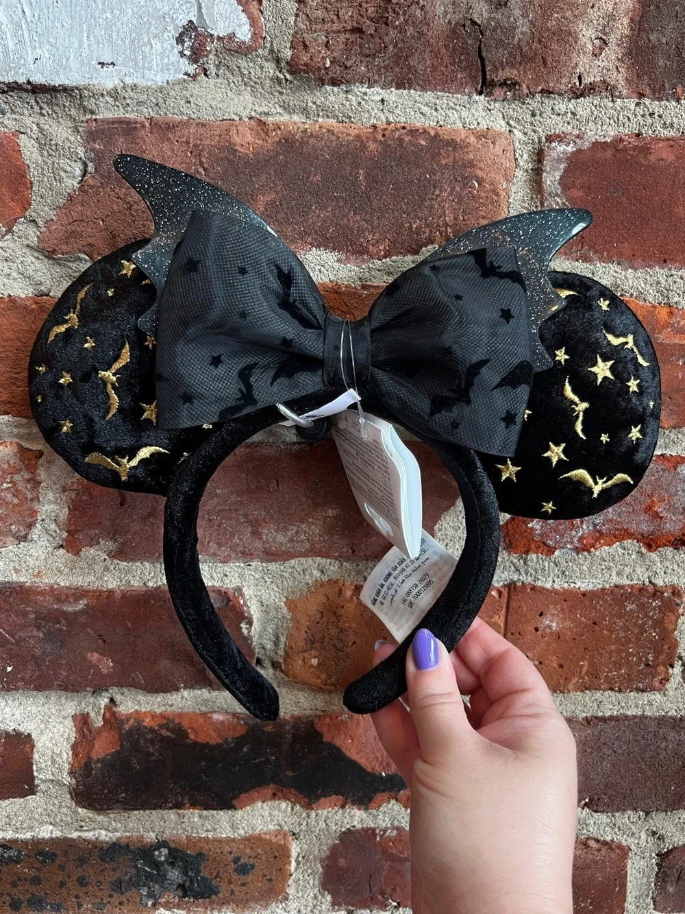 Disney Parks Halloween 2026 Spooky Bat Bow Ears Headband NEW
